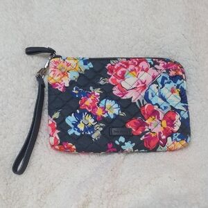 Vera Bradley Floral Wristlet Clutch - Blue and Multicolor